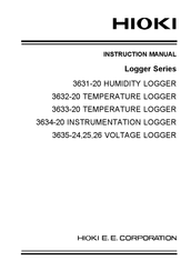 Hioki 3631-20 Instruction Manual