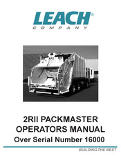 Leach 3500 Operator's Manual