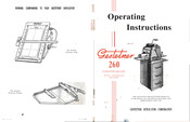 Gestetner 260 Operating Instructions Manual