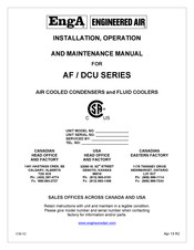 EngA DCU Series Installation, Operation And Maintenance Manual