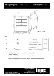 Coopers Of Stortford 11386 Instructions For Use