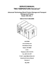 AcuTemp HemaCool HMC-MIL-1 Service Manual
