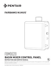 Pentair FAIRBANKS NUJHUIS FBM20 Instruction And Service Manual