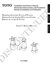Toto Ethos Design NI L670DD Installation And Owner's Manual