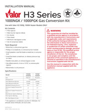 Valor H3 1000PGK Installation Manual