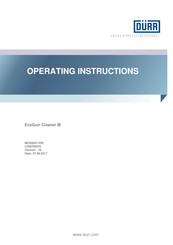 Dörr EcoGun Cleaner M Operating Instructions Manual