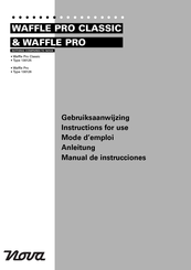 Nova WAFFLE PRO Instructions For Use Manual