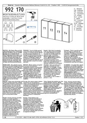 Oeseder Möbelindustrie 992 170 Assembly Instructions Manual