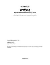 wheeler WM540 User Manual