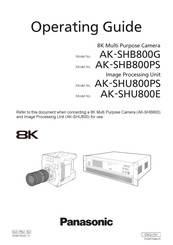 Panasonic AK-SHB800G Operating Manual