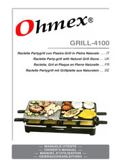 ohmex GRILL-4100 Owner's Manual