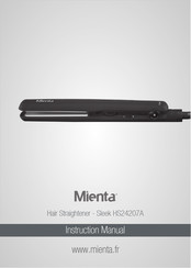 Mienta Sleek HS24207A Instruction Manual