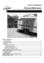 Carefree FREEDOM WM AWNING Installation Manual