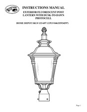 HAMPTON BAY 046335934597 Instruction Manual