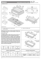 Teuco Hydroline T70 Pre-Installation Chart