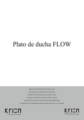 KRION FLOW Pre-Installation And Installation Manual