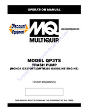 MQ Multiquip QP3TS Operation Manual