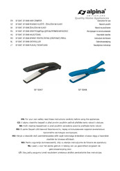 Alpina SF-5048 Instructions For Use Manual