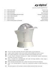 Alpina SF-3005 Instructions For Use Manual