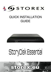Storex StoryDisk Essential Quick Installation Manual