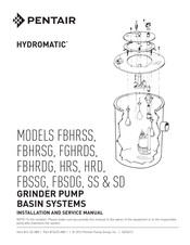 Pentair Hydromatic SS Installation And Service Manual