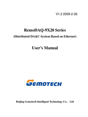 Gemotech RemoDAQ-9X20 Series User Manual