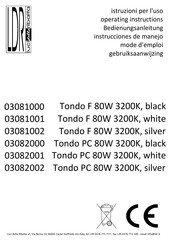 LDR Tondo PC 80W 3200K white Operating Instructions Manual