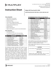Welbilt Multiplex BIC MA-8-2BF Instruction Sheet
