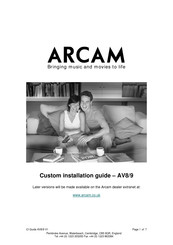 Arcam AV9 Custom Installation Manual