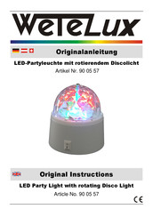 Wetelux 90 05 57 Original Instructions Manual