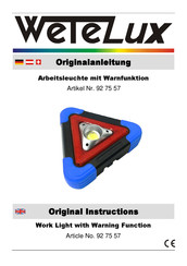 Wetelux 92 75 57 Original Instructions Manual