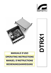 Videotec DTRX1 Operating Instructions Manual