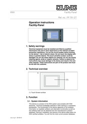 Jung FP 701 CT Operating Instructions Manual