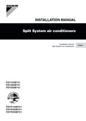 Daikin FDY125B7V1 Installation Manual