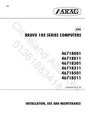 ARAG BRAVO 18 Series Installation, Use And Maintenance Manual
