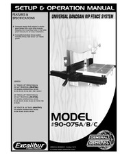 General International Excalibur 90-075A Setup & Operation Manual