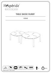 Hesperide RUBBY 165648 Manual