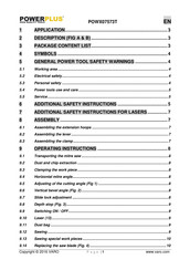 Powerplus POWX07573T Manual