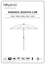 Hesperide BOGOTA 159511 Assembly Instructions Manual