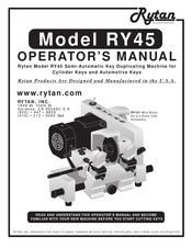 Rytan RY45 Operator's Manual