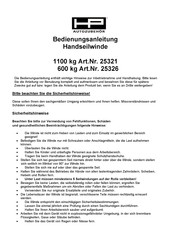 HP Autozubehor 25321 Instruction Manual