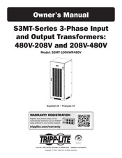Tripp Lite S3MT-100KWR480V Owner's Manual