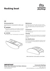 Community Playthings cy86 Instructions