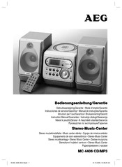 AEG MC 4406 CD/MP3 Instruction Manual & Guarantee