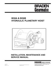 Paccar Winch BRADEN Gearmatic BG6B Installation Maintenance And Service Manual