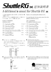 Hirobo Shuttle RG M Additional Manual