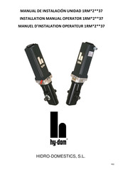 HIDRO-DOMESTICS 1RM2RT37 Installation Manual