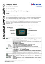 Webasto Azimut 43 Fly Technical Service Bulletin