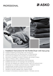 Asko PROFESSIONAL Installation Instructions Manual