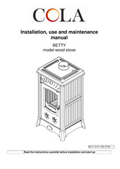 Cola BETTY Installation, Use And Maintenance Manual